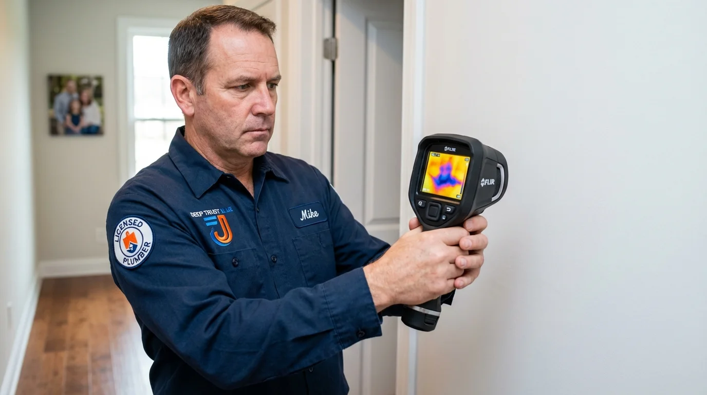 Thermal imaging leak detection by Johns Plumbing LLC in Roseboro
